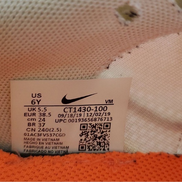 Nike Renew Run White Pink Blast CT1430-100 Size 7.5 - Picture 7 of 7